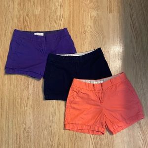 J. Crew shorts bundle Size 2 & Size 0